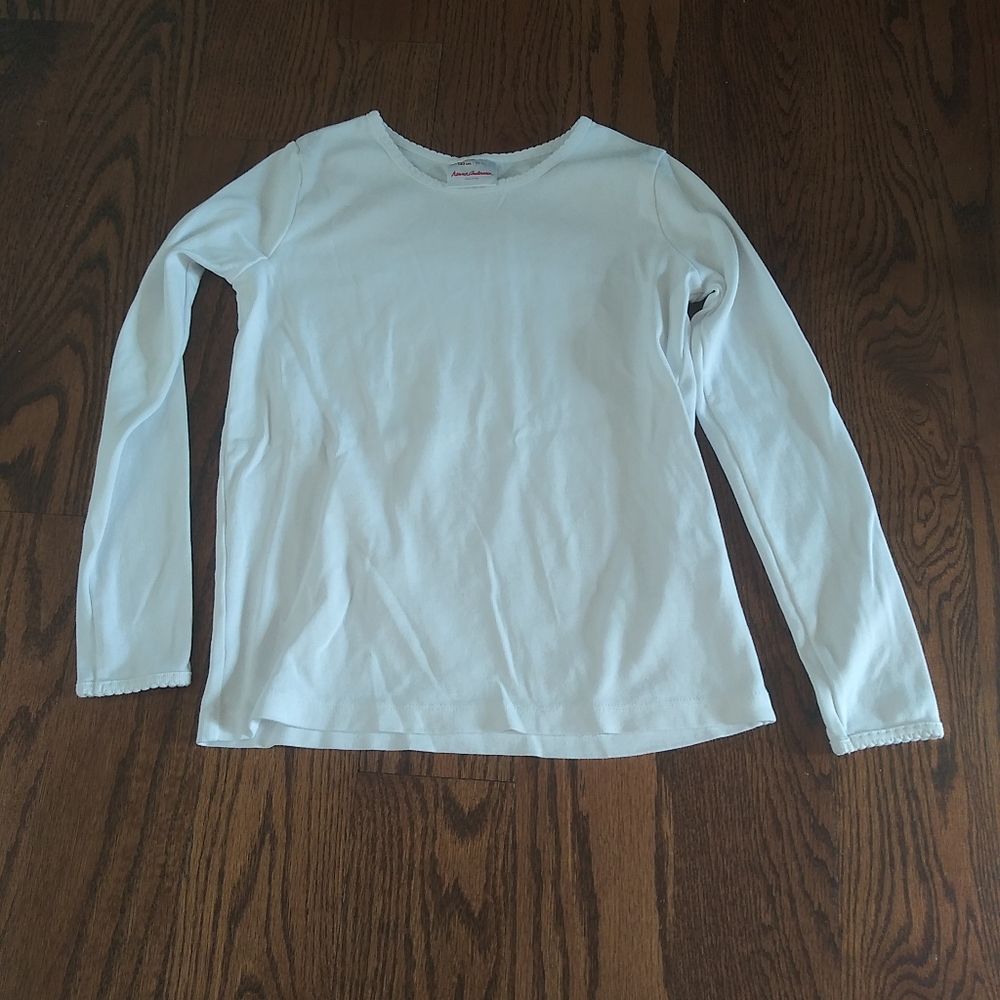 Hanna Anderson White Long Sleeve T Shirt